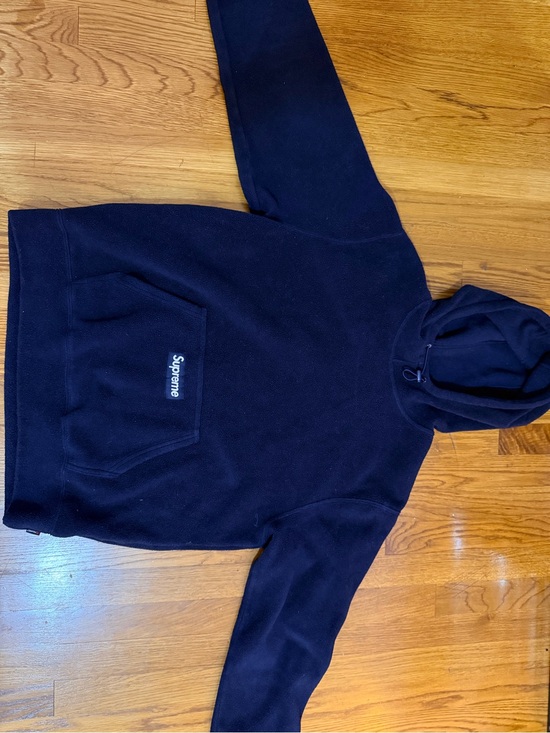 Supreme Other - Supreme Navy Pullover Hoodie with Front Pocket